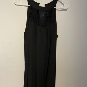 Black Flowy Lace Dress